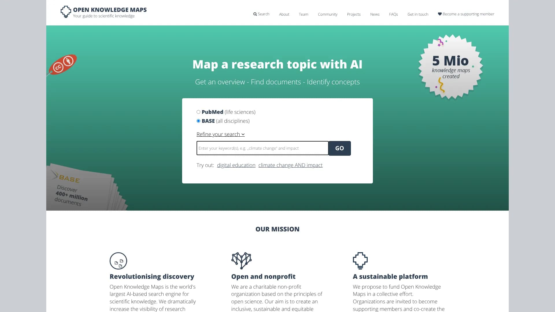 Open Knowledge Maps