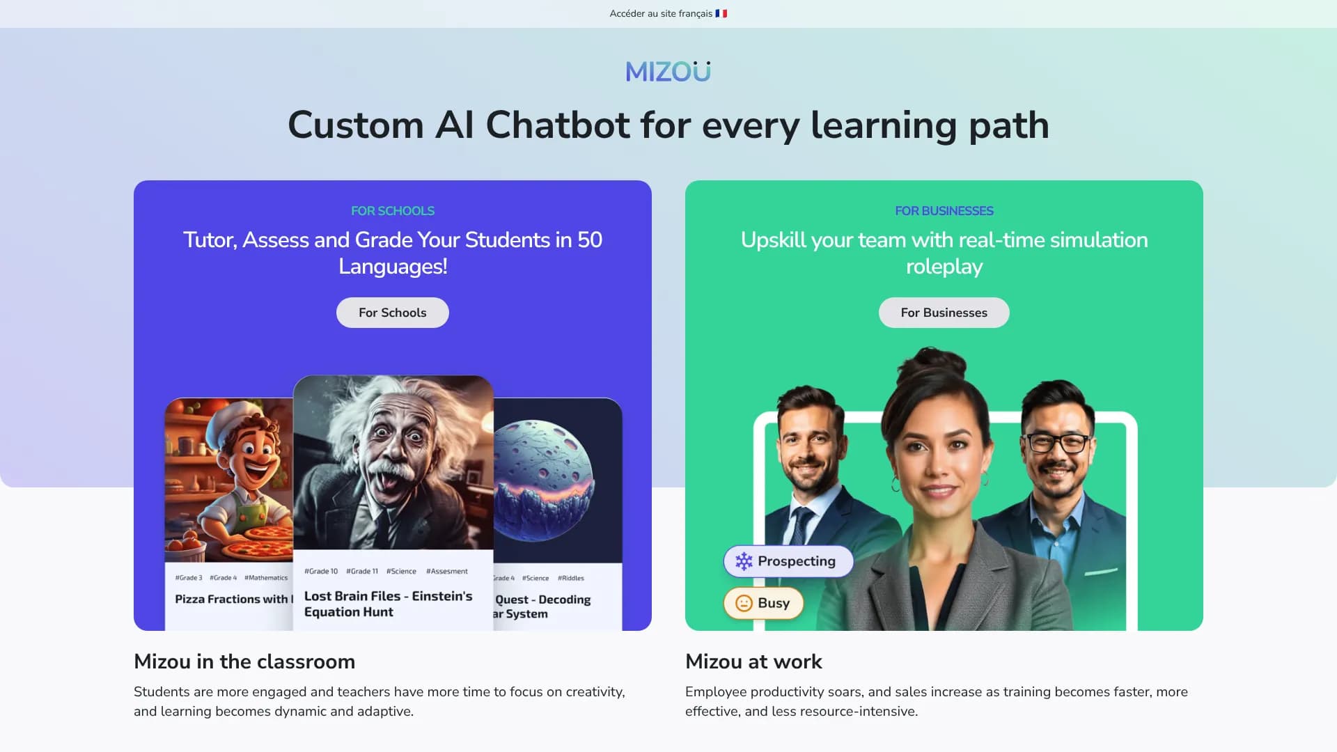 Mizou — Custom AI Chatbot