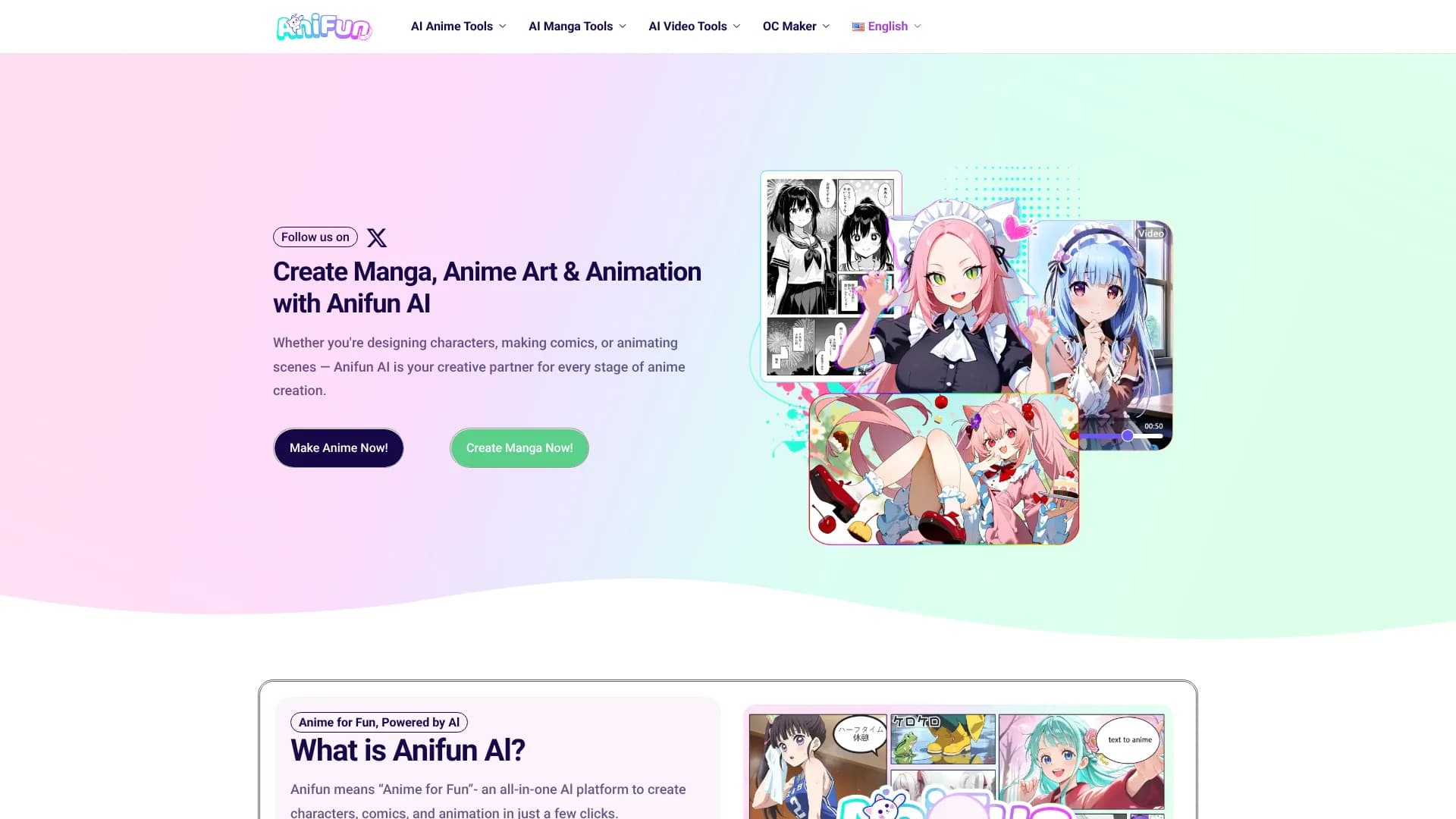 Anifun AI Manga Generator