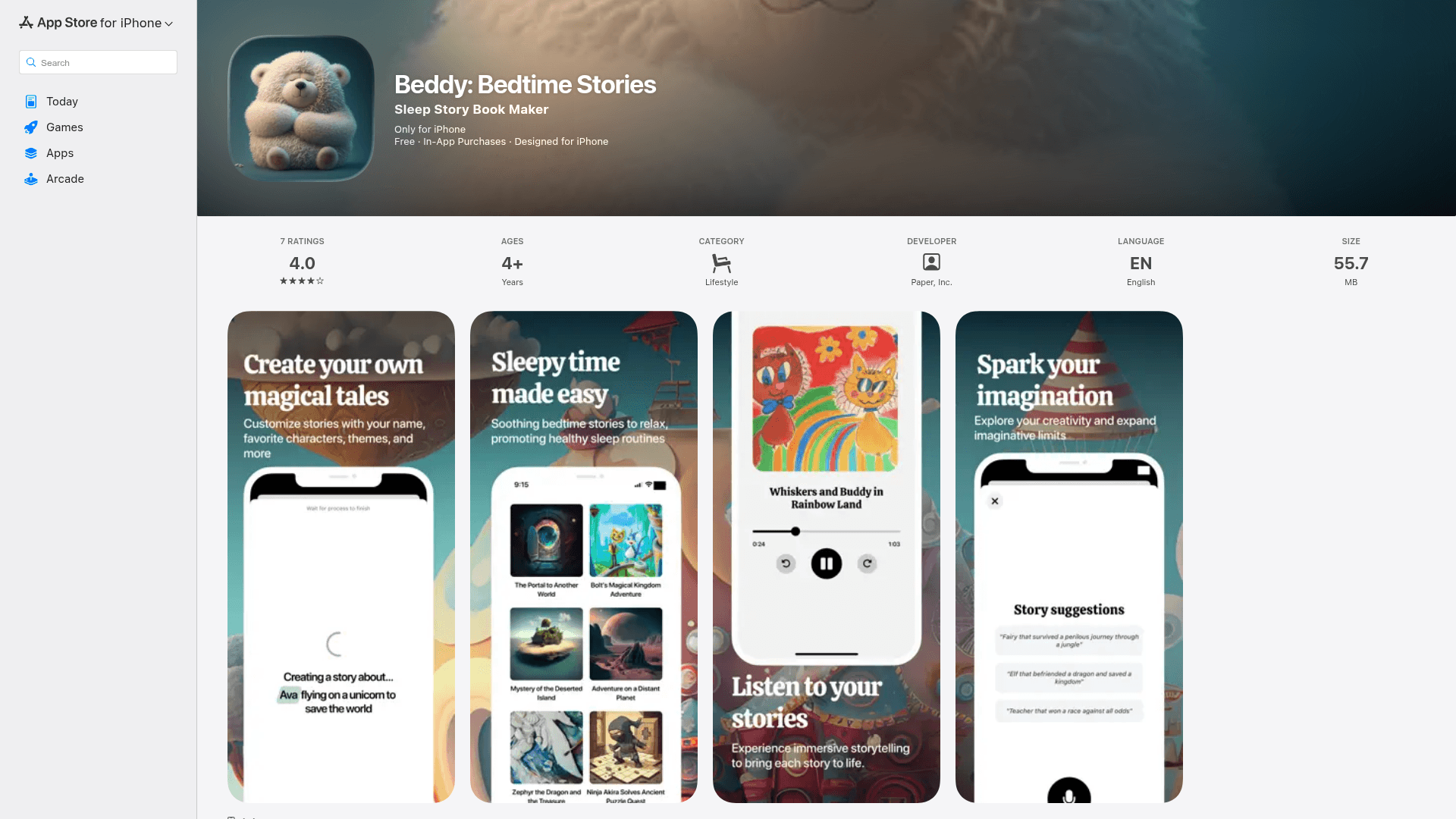 Beddy: Bedtime Stories