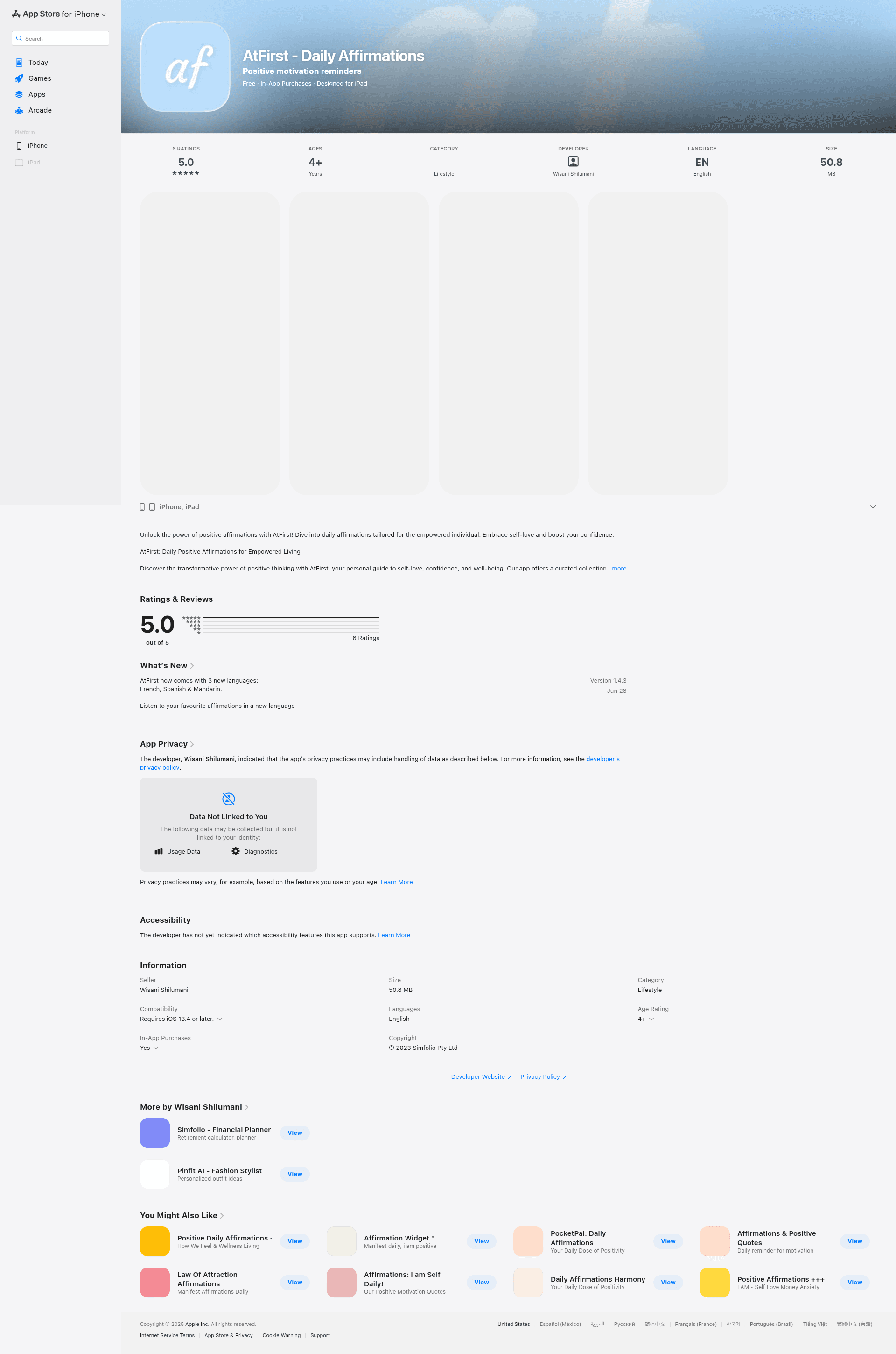 AtFirst - Daily Affirmations