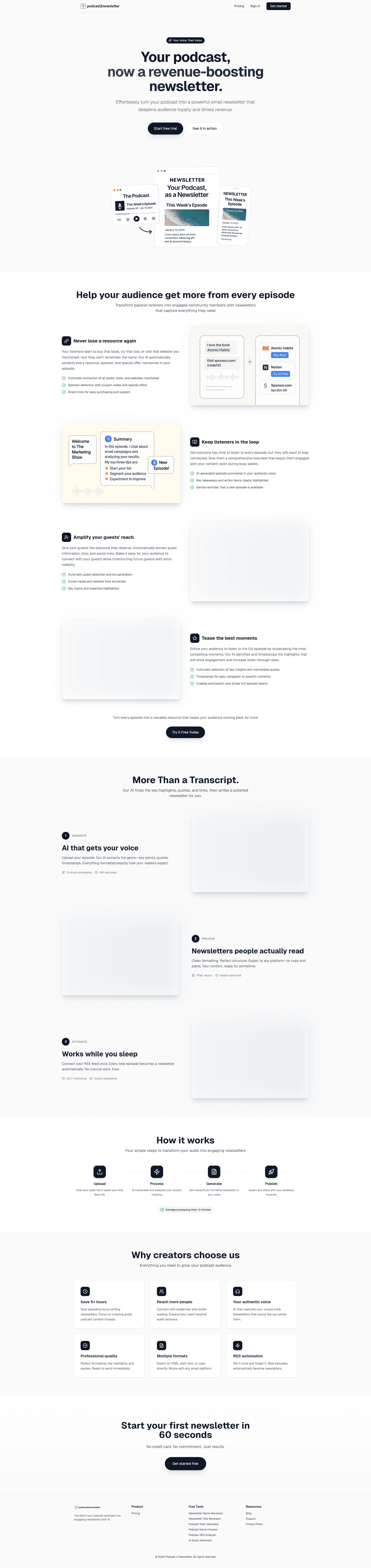 Podcast 2 Newsletter