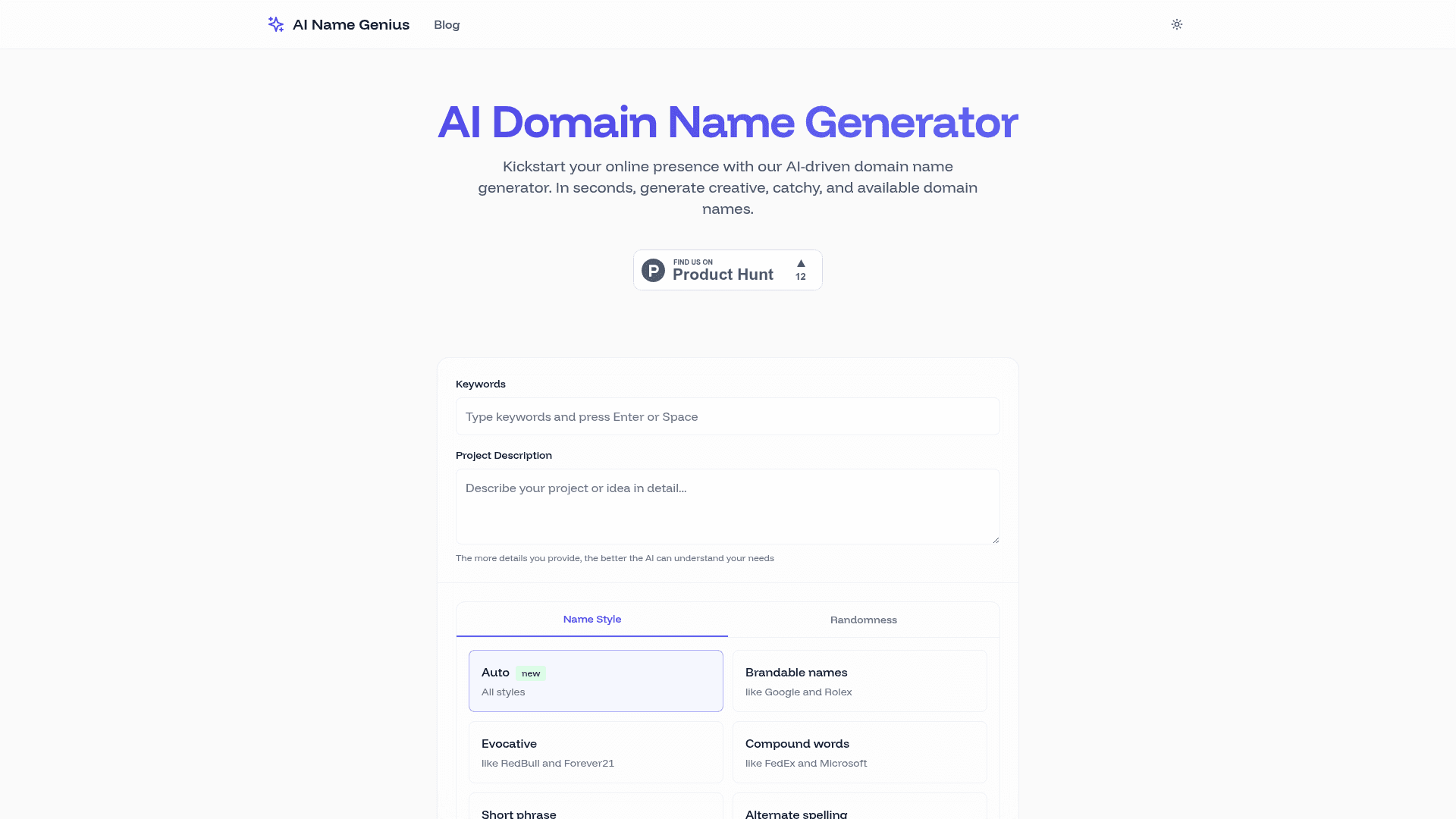 AI Name Genius