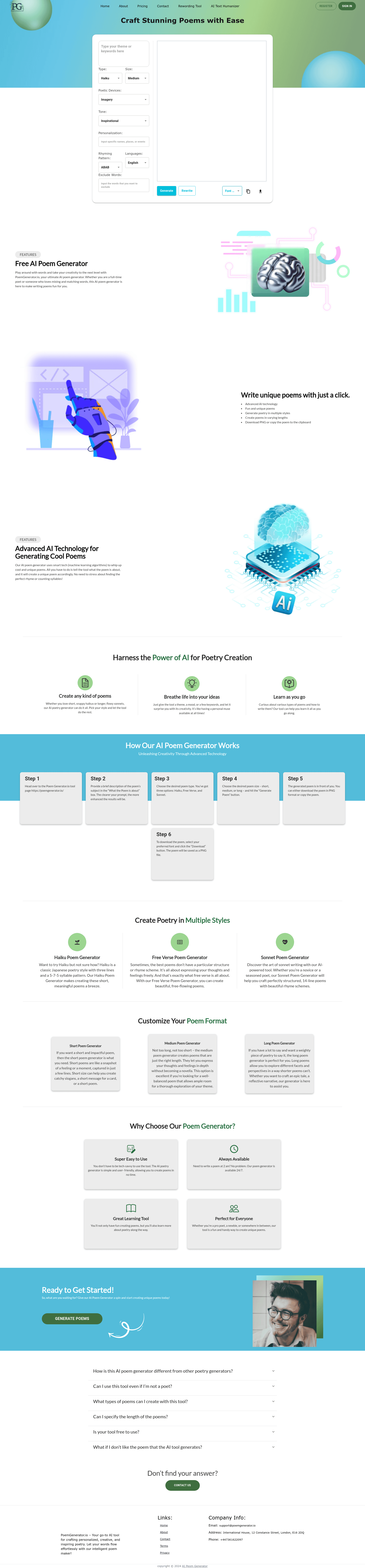 Free AI Poem Generator
