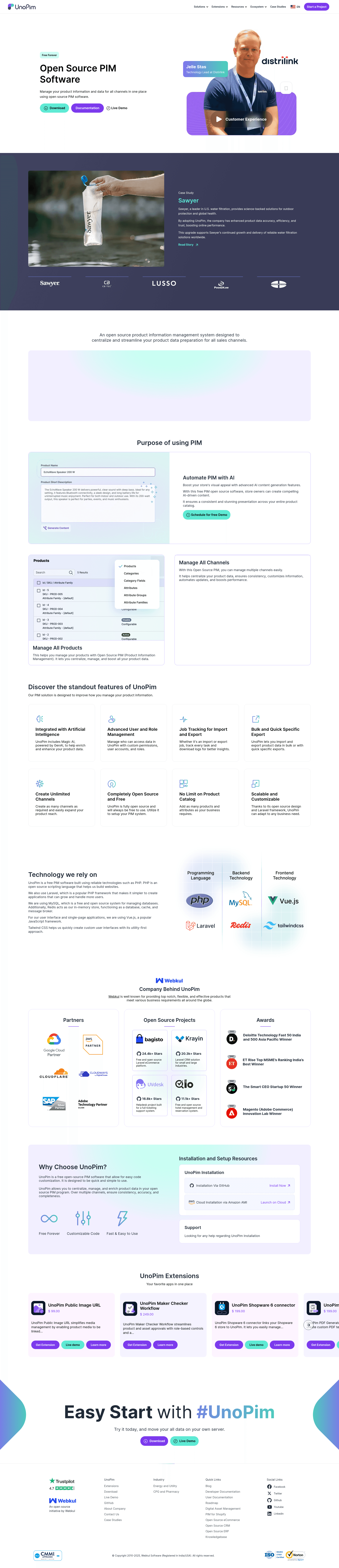 UnoPim Shopware 6 Connector