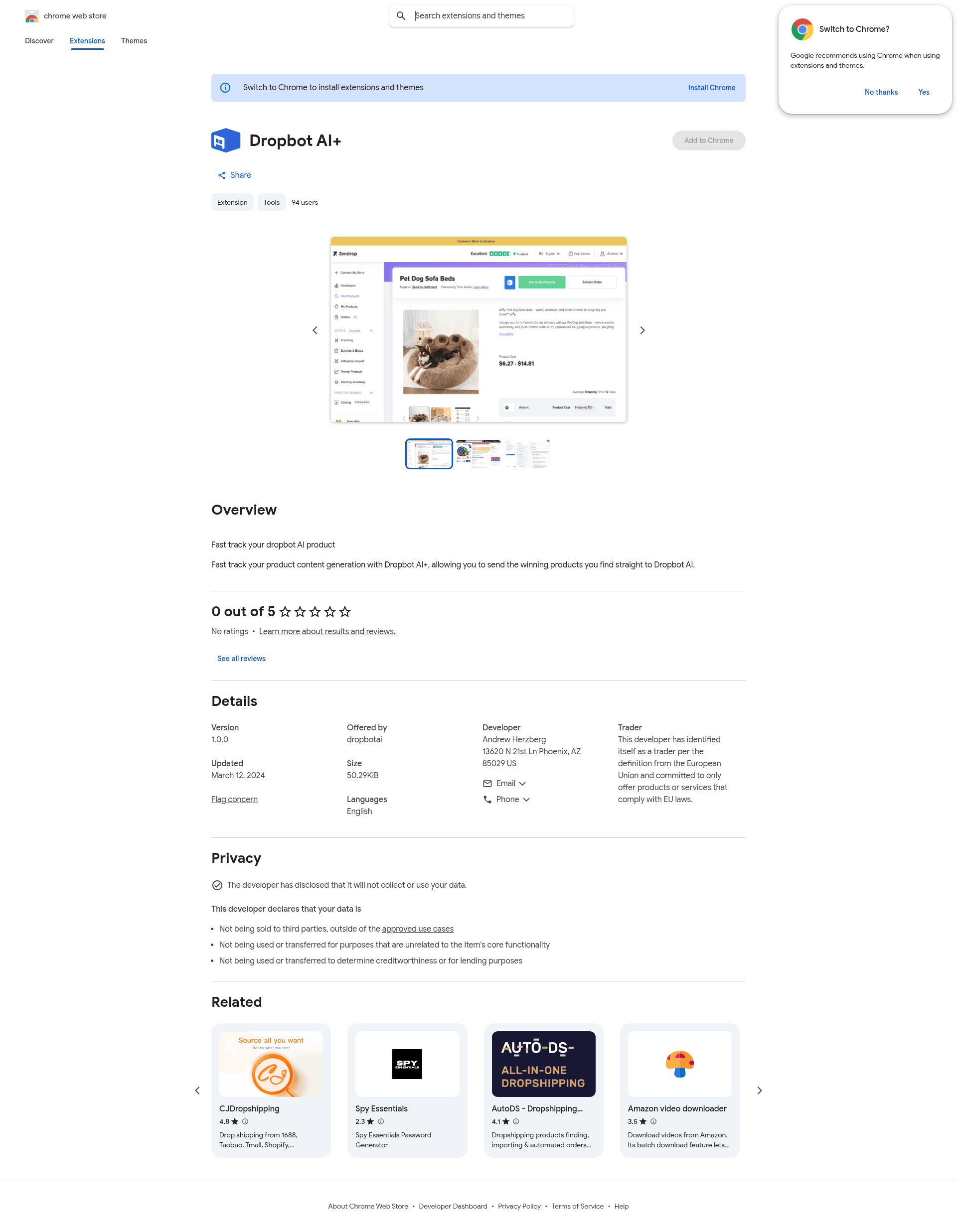 Free Open AI ChatGPT and AI writer tool for e-commerce