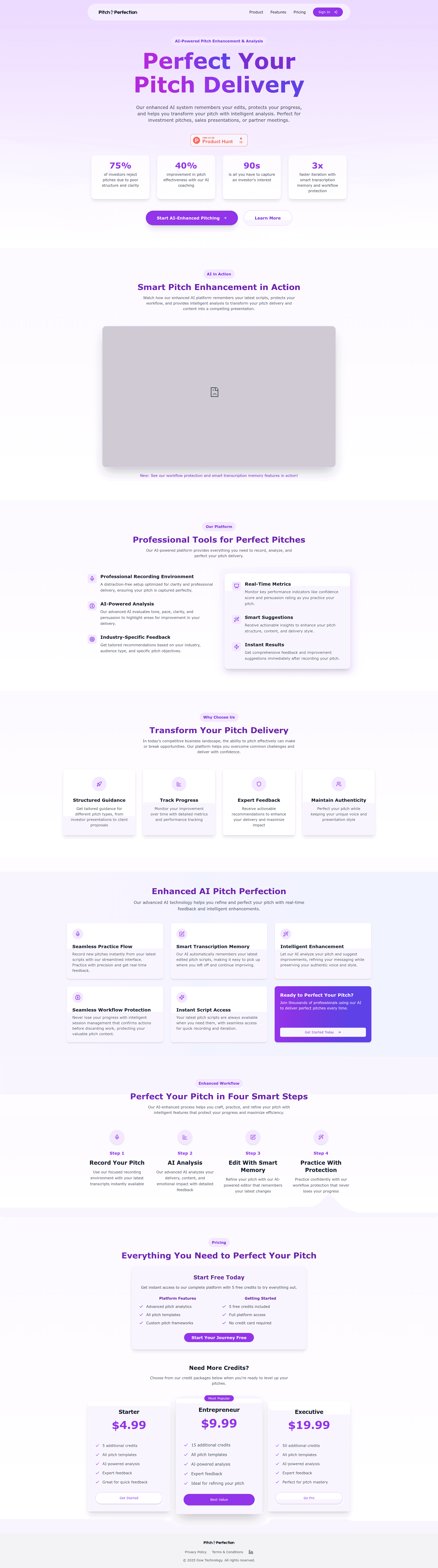 Pitch Perfection - AI Pitch Analysis