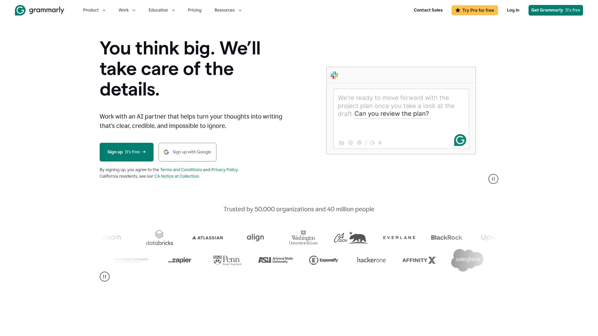 Grammarly Free AI Writer