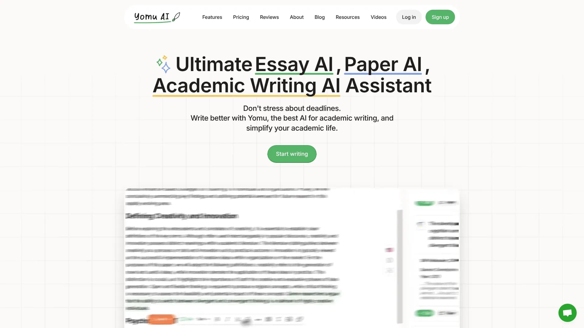 Yomu — Ultimate Academic Writing AI