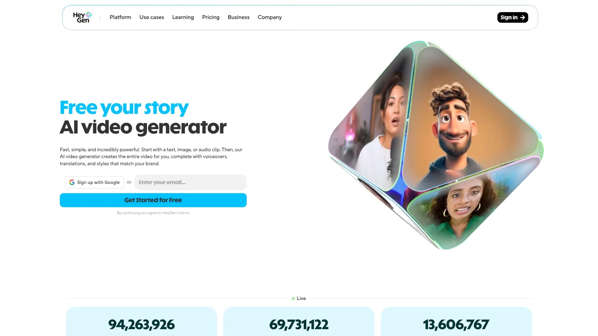 HeyGen — AI Cartoon Video Generator