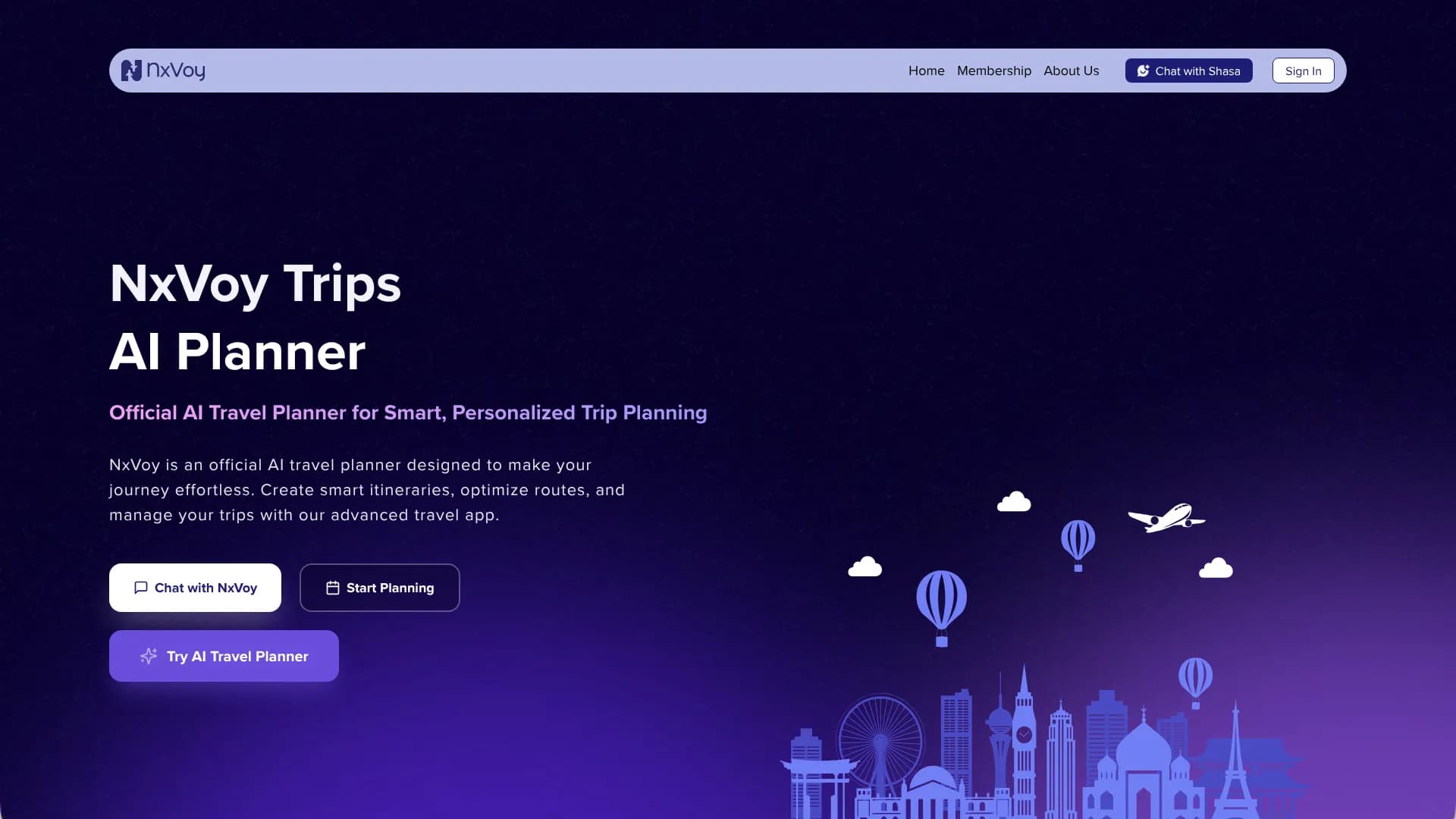 NxVoy Trips — AI Travel Planner