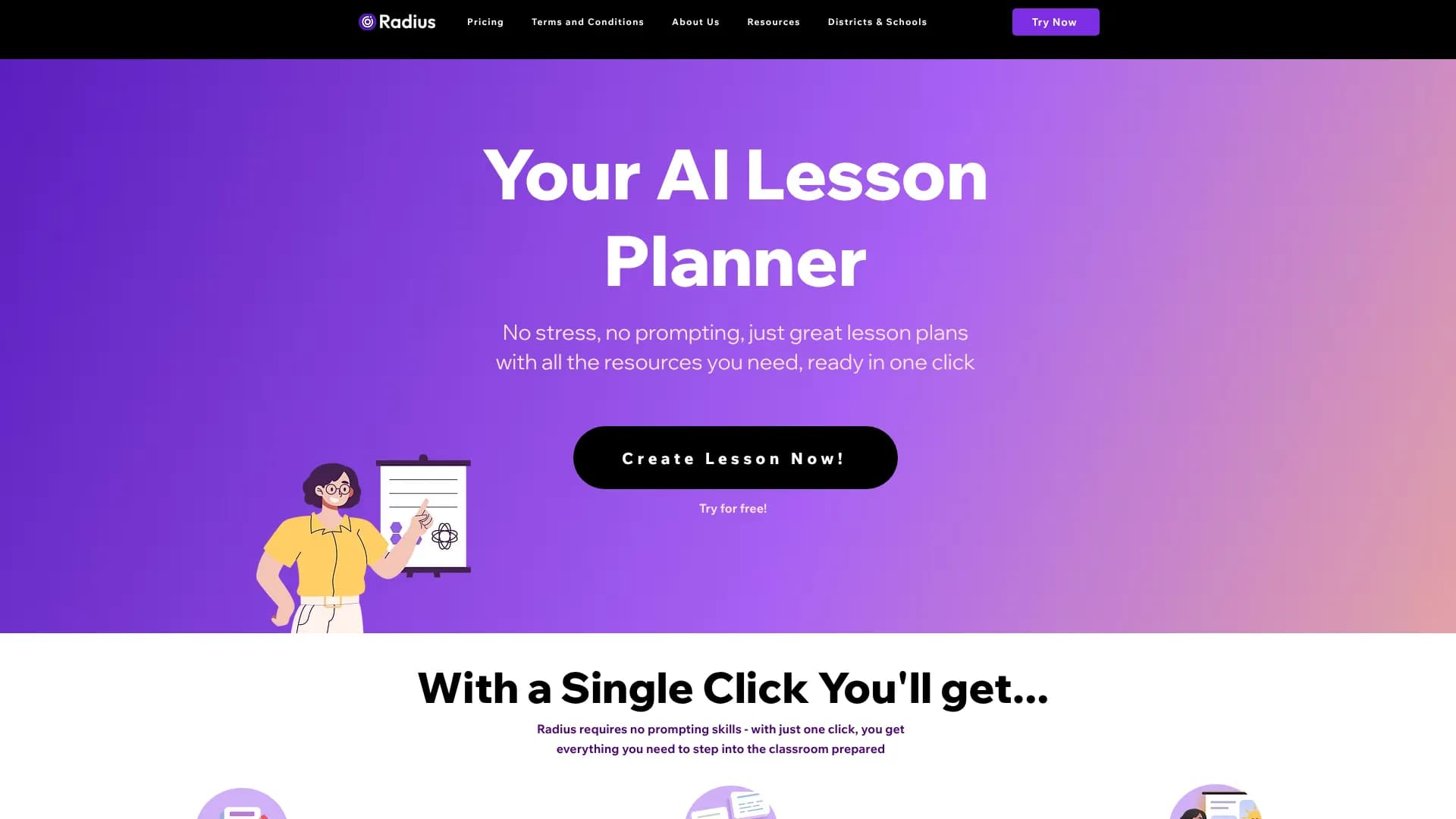 Radius — AI Lesson Plan Generator