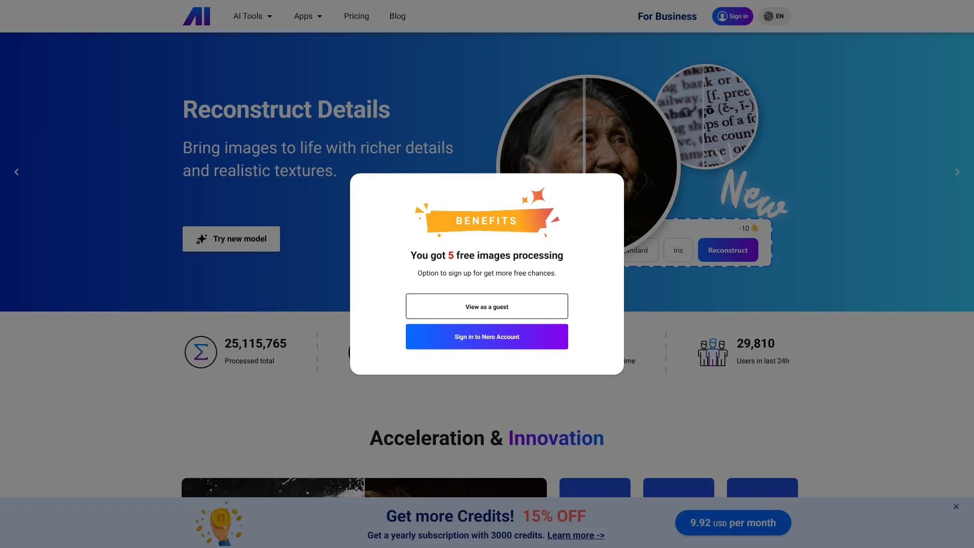 AI Colorize Photo — Nero Lens