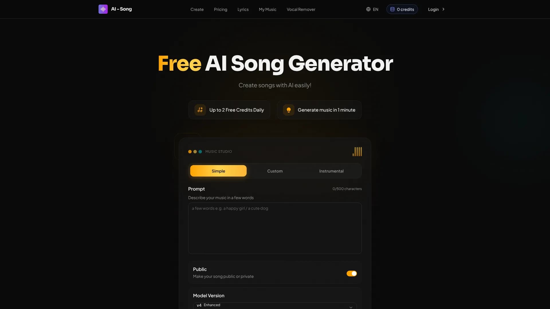 Free AI Song Generator