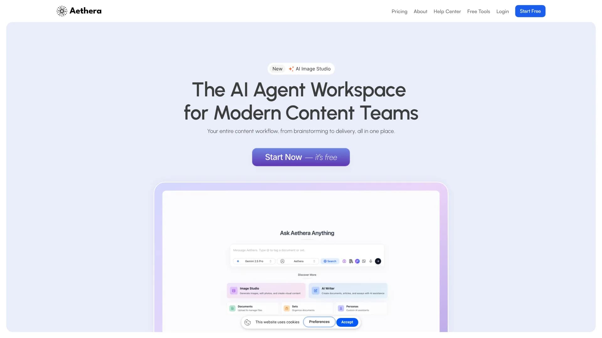 Aethera — AI Image Studio
