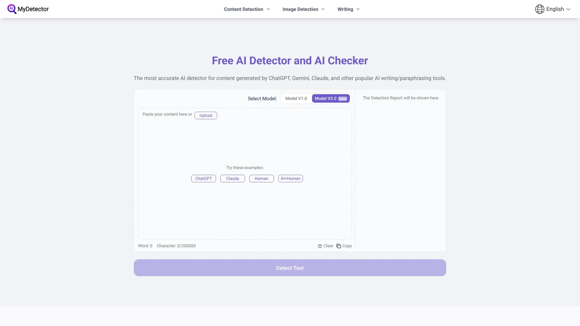 MyDetector AI Image Detector