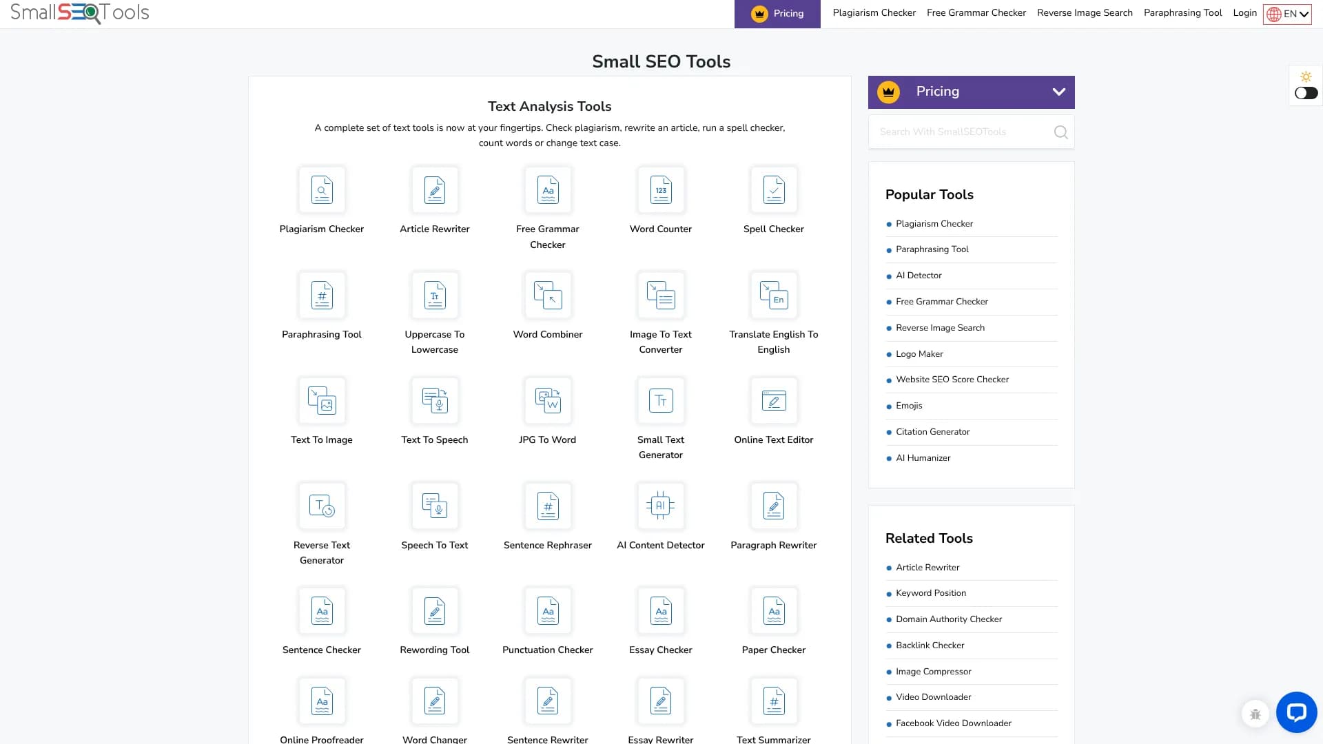 SmallSEOTools AI Image Detector