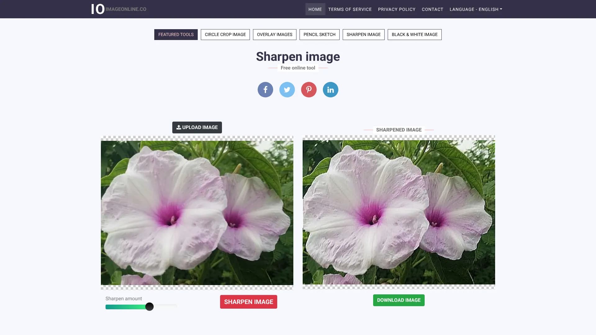 Sharpen image