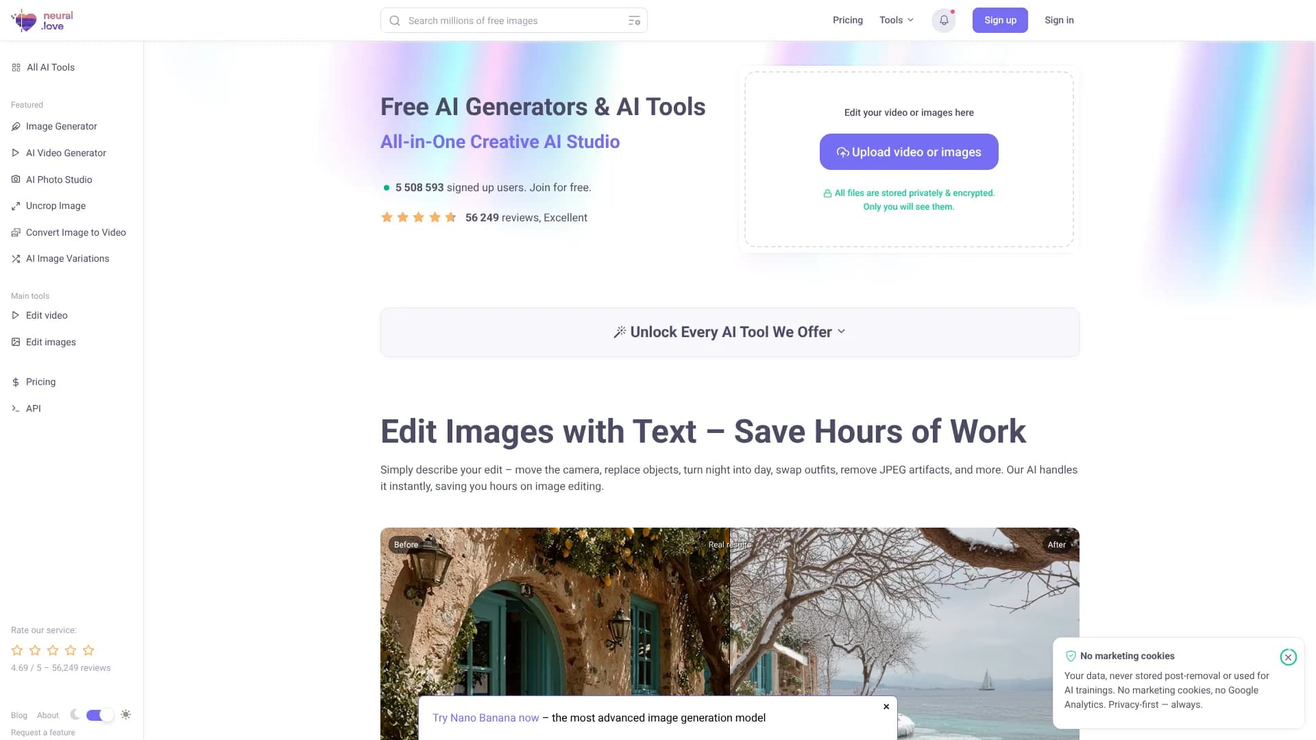 Neural.Love — Free AI Image Sharpener
