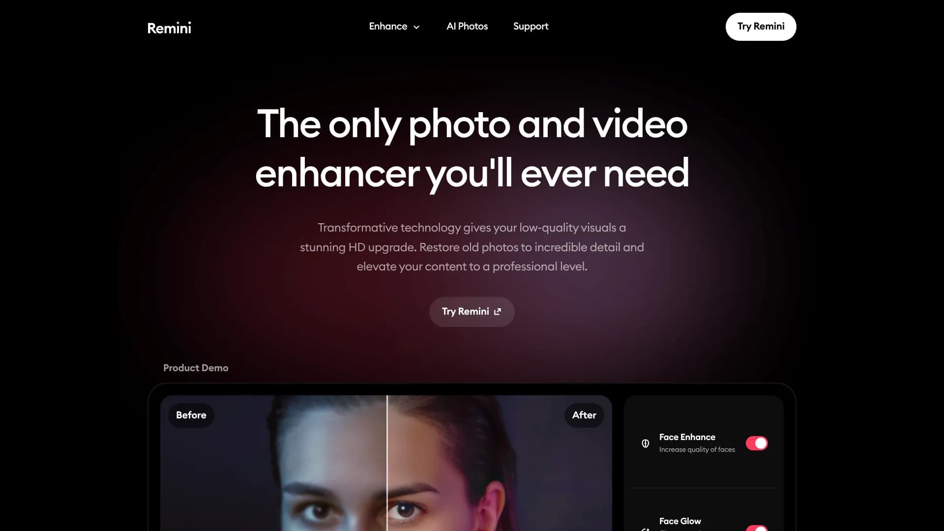 Remini — Photo & Video Enhancer