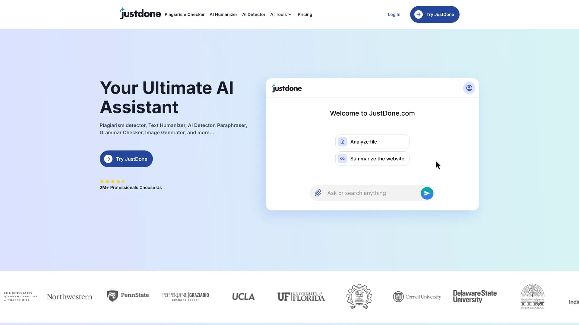 AI Detector — JustDone