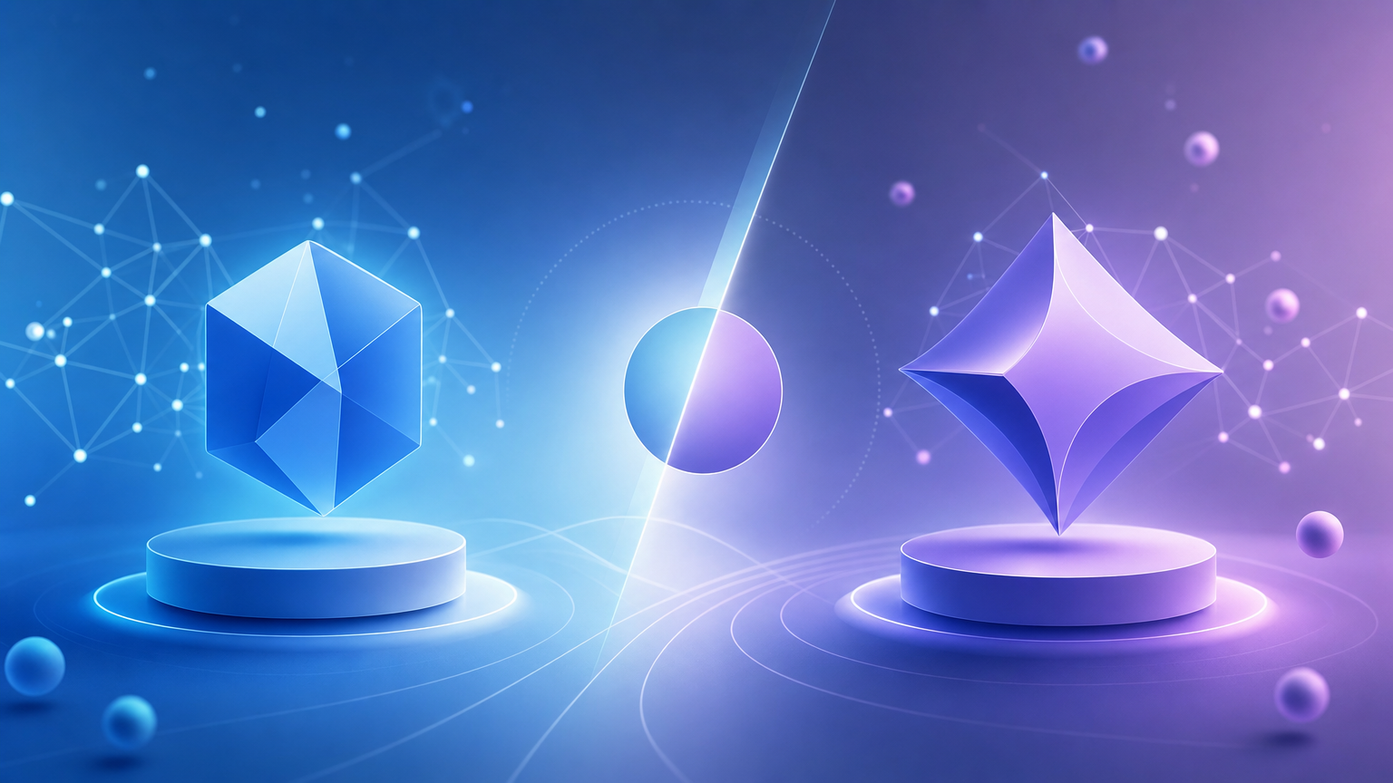 Abstract editorial illustration for Claude Opus 5 vs Gemini 3.1 Pro: Benchmarks, Price & Which to Pick (20