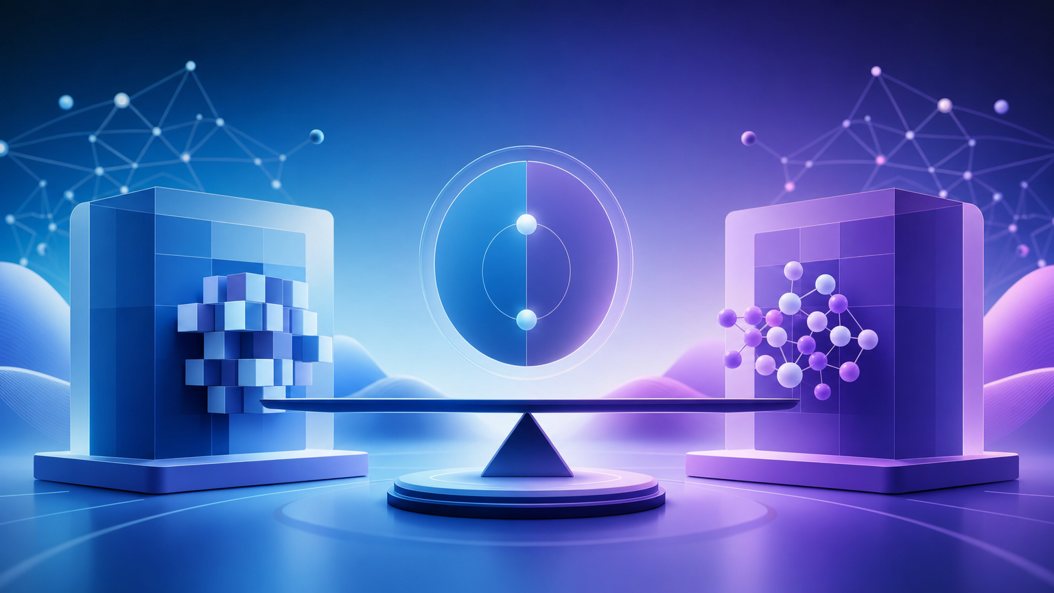 Abstract editorial illustration for Claude Opus 5 vs GPT-5.6 Sol: Benchmarks, Price & Which to Pick (2026)
