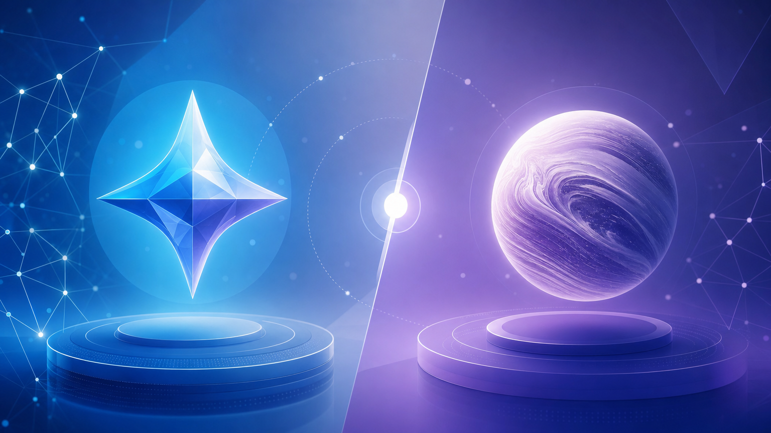Abstract editorial illustration for Gemini 3.7 Flash vs GPT-5.6 Luna: Price, Specs & Which to Pick (2026)