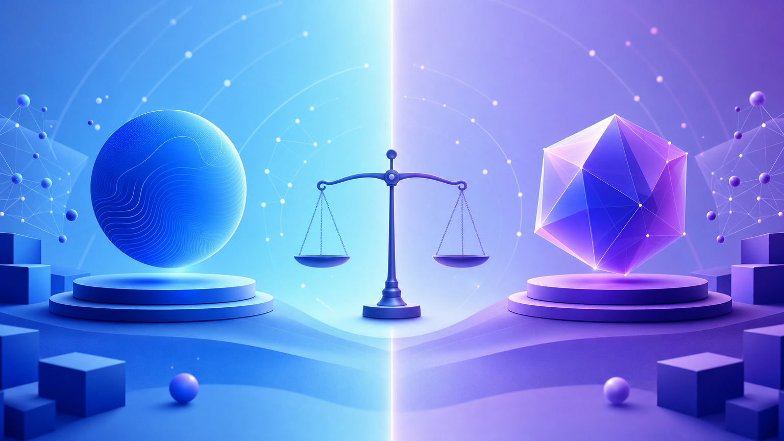 Abstract editorial illustration for GPT-5.6 Sol vs Gemini 3.1 Pro: Benchmarks, Price & Which to Pick (2026