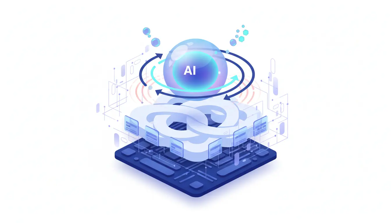 Abstract illustration of AI agents interacting with traditional SaaS systems and cloud infrastructure costs