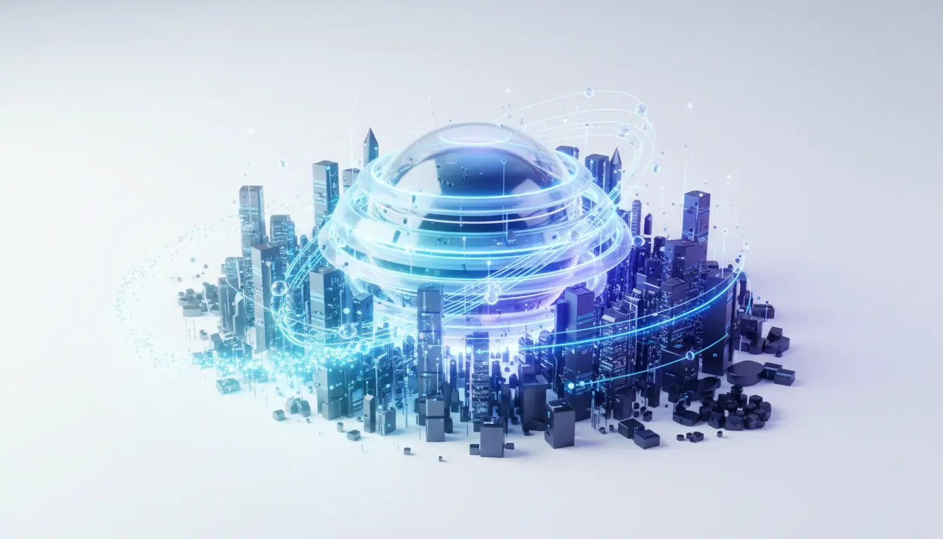 Abstract illustration of Anthropic IPO filing with AI infrastructure and compute commitments