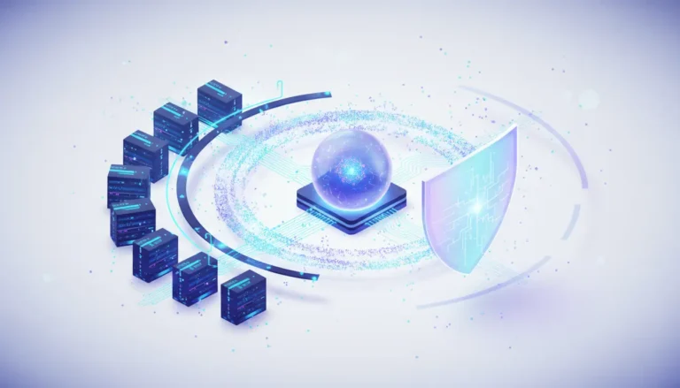 Abstract illustration of Anthropic's AI infrastructure financing and risk disclosures