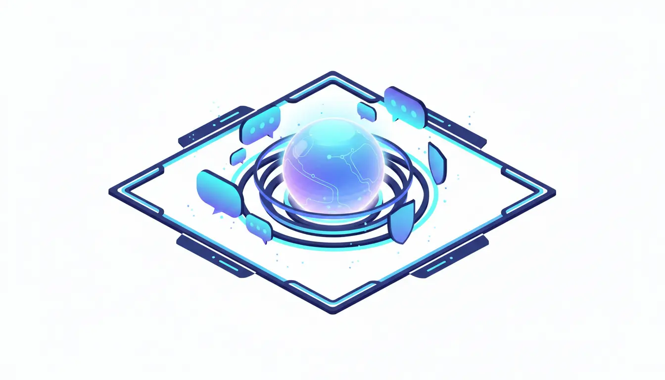Abstract illustration of regulatory oversight on AI companion bots and emotional dependency prevention for minors