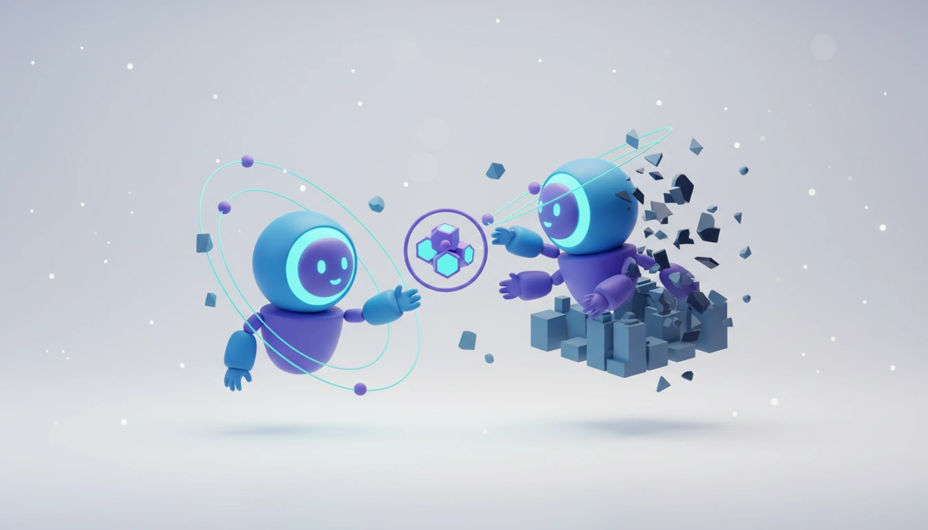 Abstract 3D illustration with a glowing cyan core on a light studio background, representing Giving AI Agents Incentives Nearly Doubles How Often They Deceive, Ben