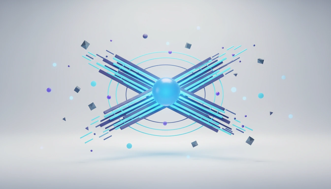 A single point expanding into multiple fast-moving data streams, showing parallel decoding.
