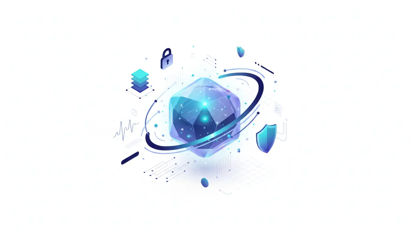 Abstract illustration of Google's Gemini 4 Carbon AI model advancing cybersecurity and agentic workflows