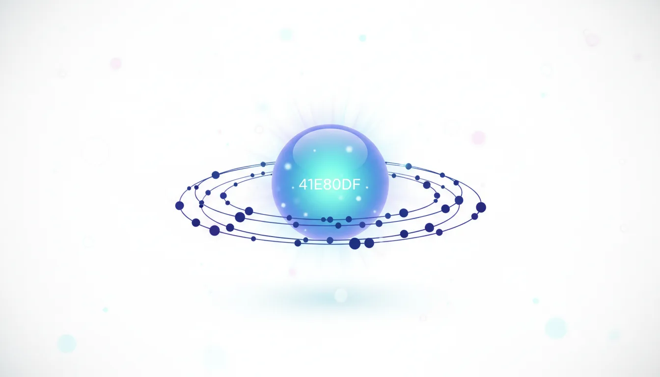 Abstract representation of a glowing blue sphere with orbiting dots, symbolizing Gemini AI Agents and Vertex AI's advanced capabilities.