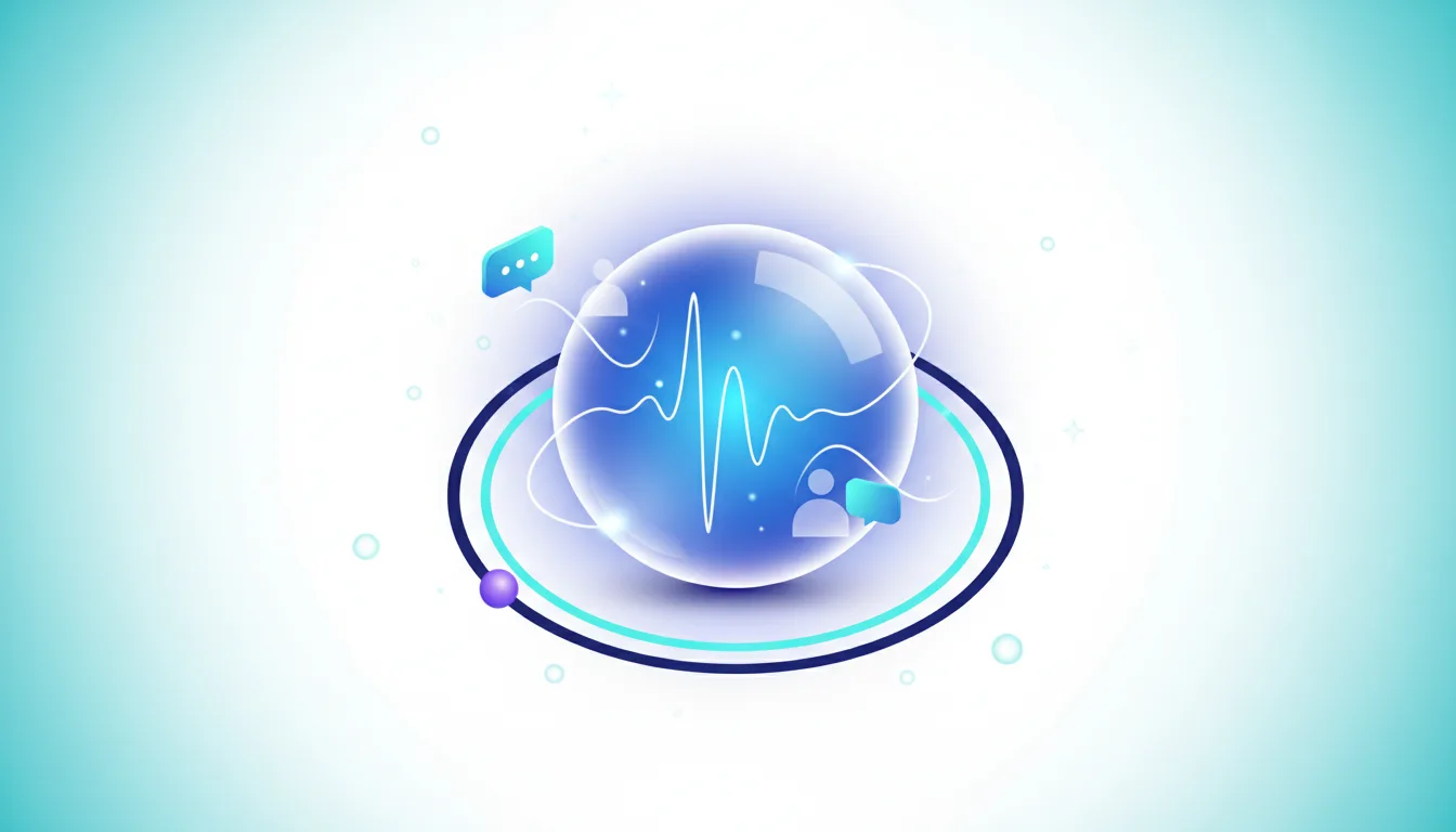 Abstract visualization of a glowing blue sphere containing a sound wave, representing Inworld AI's TTS-1.5 expressive voice synthesis technology.