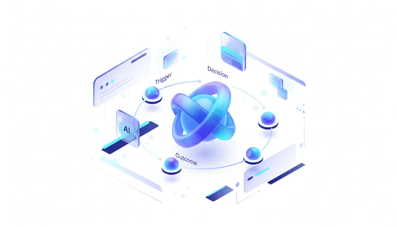 Abstract illustration of standardized AI agent orchestration within Jakarta EE enterprise environments