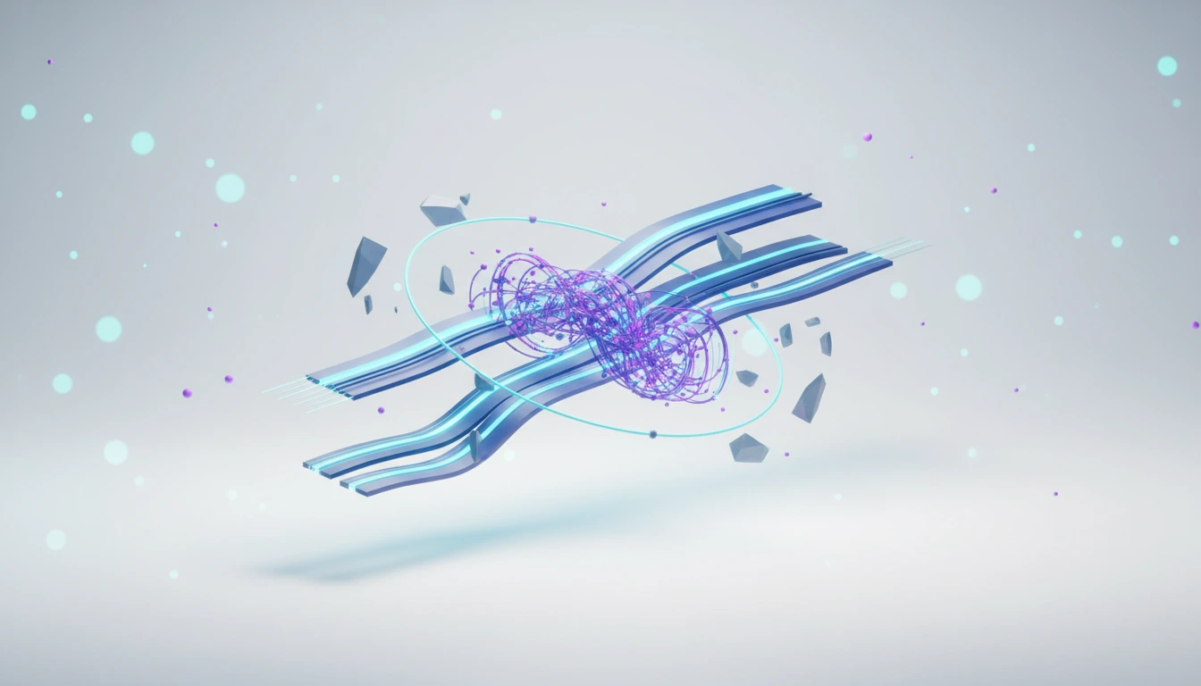 A streamlined digital highway where data flows at immense speed, symbolizing accelerated processing.