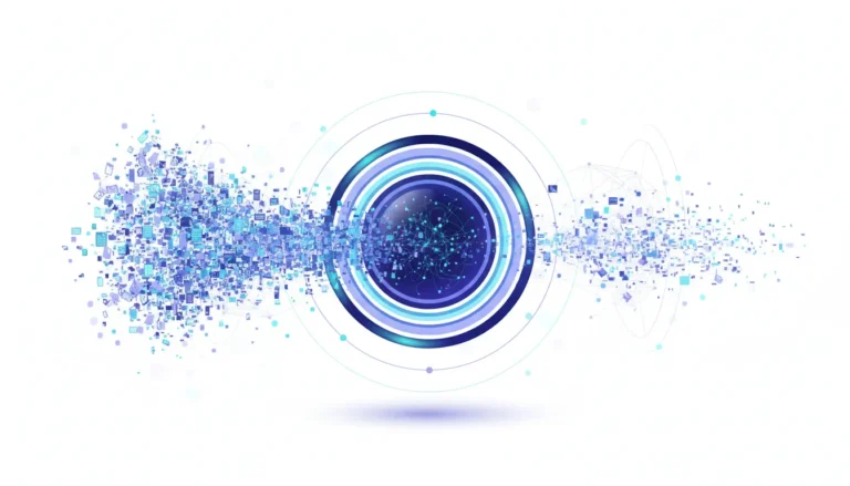 Abstract illustration of AI model with massive context window scaling