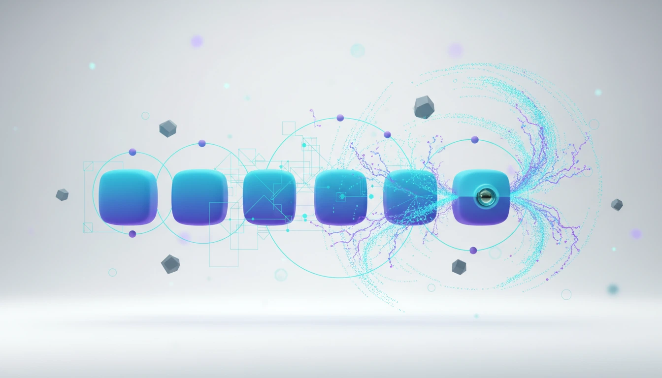 A digital circuit dramatically re-routing based on a minor visual cue, showing improved visual reasoning.