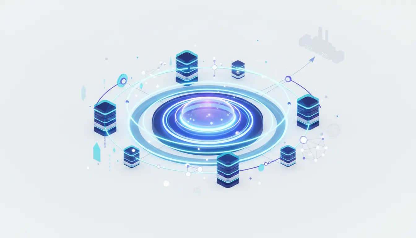 Abstract illustration of SpaceX AI data center expansion financed through institutional GPU leasing