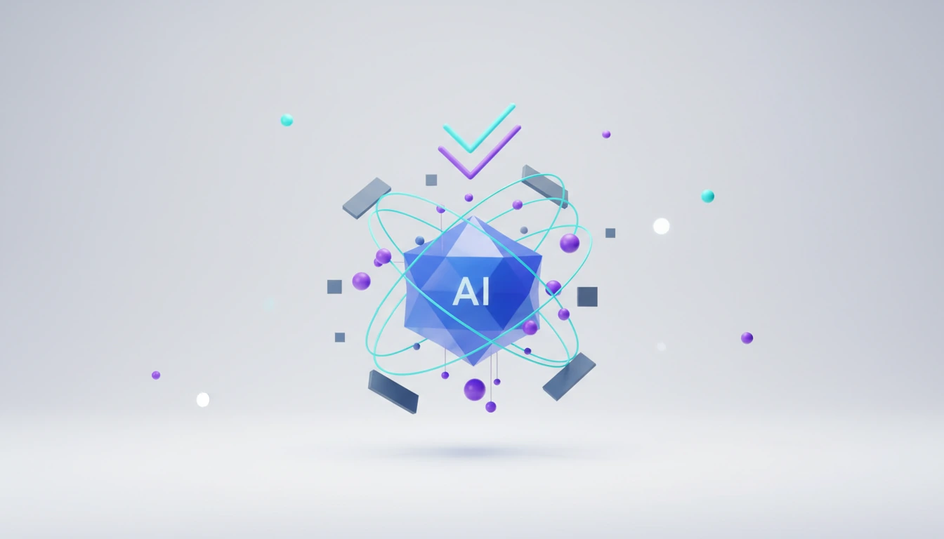 Small AI model at the center of a complex network, demonstrating highly accurate and verifiable reasoning.