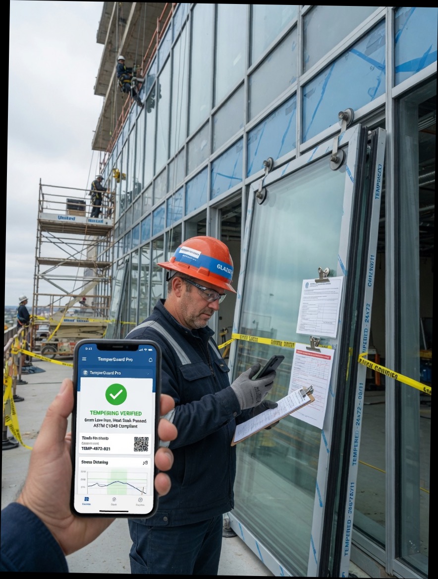 Skylight installer reviews a daylight consult lead summary on his phone between residential curb install jobs